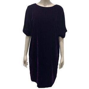 Lauren Ralph Lauren‎ Shift Dress Velvet Purple